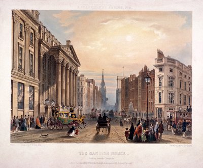 Mansion House and Cheapside, London by Thomas Picken