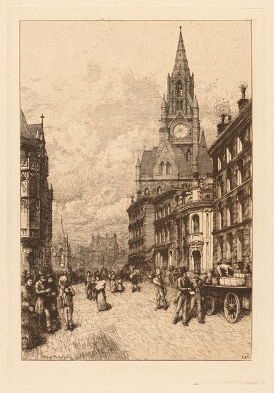 Town Hall, Manchester by Thomas Riley
