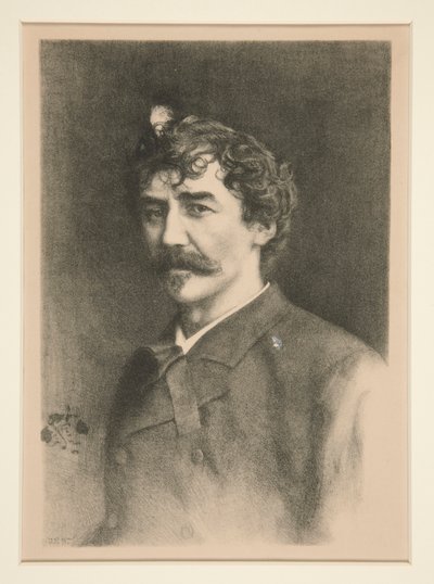 Whistler with the White Lock by Thomas Robert Way