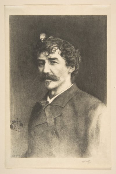 Whistler with the White Lock by Thomas Robert Way