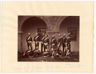 Officers of the Fifeshire Militia Artillery by Thomas Rodger