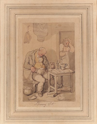 A Drowsy Sot by Thomas Rowlandson