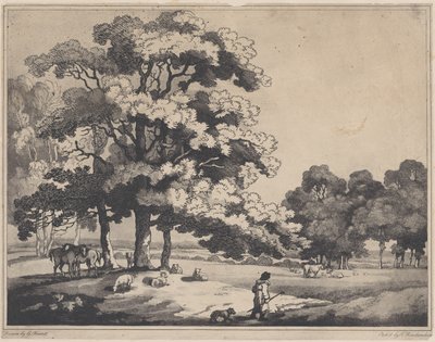 A Park Landscape, 1783-89 by Thomas Rowlandson