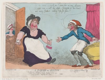 A Parody on Milton by Thomas Rowlandson