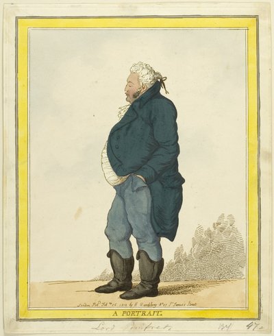 A Portrait: Lord Pomfret by Thomas Rowlandson