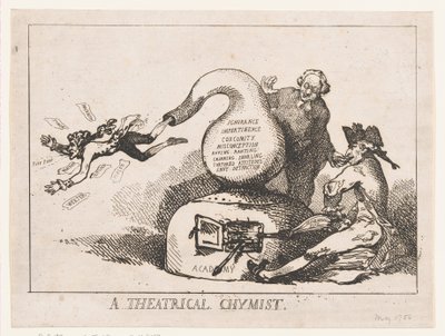 A Theatrical Chymist by Thomas Rowlandson