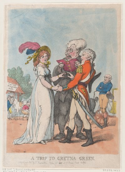 A Trip to Gretna Green by Thomas Rowlandson