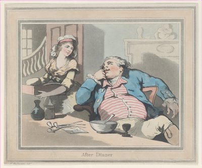 After Dinner by Thomas Rowlandson