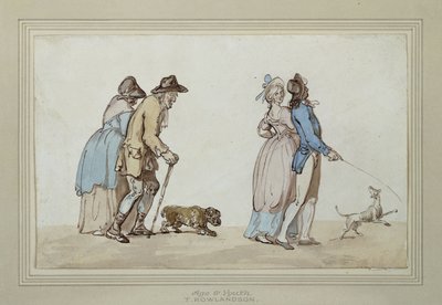 Age and Youth by Thomas Rowlandson
