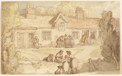 Alms House of Tottenham by Thomas Rowlandson