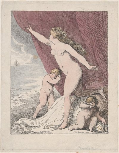 Ariadne Abandoned by Theseus by Thomas Rowlandson
