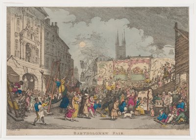 Bartholomew Fair, 1807 by Thomas Rowlandson