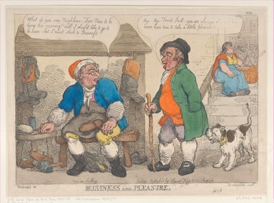 Business and Pleasure, reprint by Thomas Rowlandson