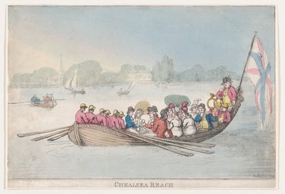 Chelsea Reach, 1799 by Thomas Rowlandson