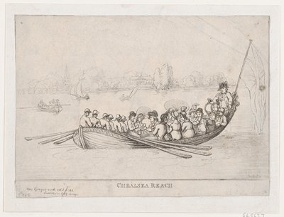 Chelsea Reach by Thomas Rowlandson