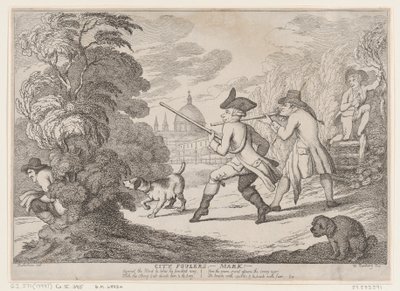 City Foulers-Mark!, 1799 by Thomas Rowlandson