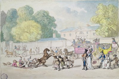 Devonshire House, Piccadilly by Thomas Rowlandson