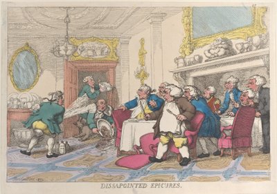 Disappointed Epicures by Thomas Rowlandson