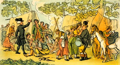 Dr Syntax and the Gypsies by Thomas Rowlandson