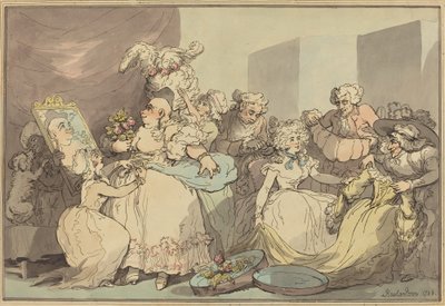 Dressing for a Birthday by Thomas Rowlandson