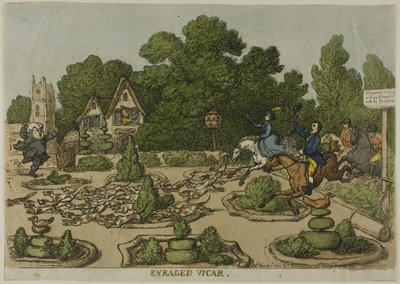 Enraged Vicar (from Miseries of Human Life) by Thomas Rowlandson