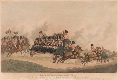 Expedition of Military Fly by Thomas Rowlandson