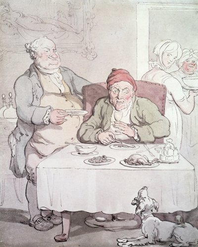 Gluttony by Thomas Rowlandson