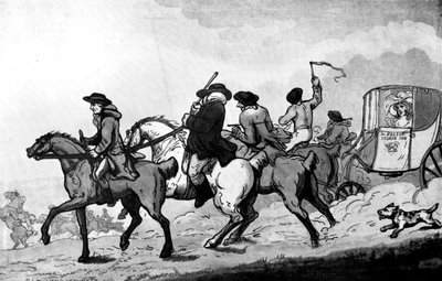Going to the Races by Thomas Rowlandson