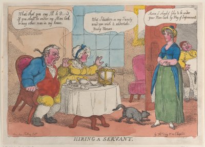 Hiring a Servant by Thomas Rowlandson