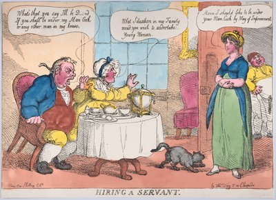 Hiring a Servant, 1811 by Thomas Rowlandson