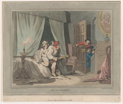 House-Breakers, August 1, 1791 by Thomas Rowlandson