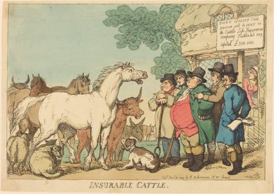Insurable Cattle by Thomas Rowlandson