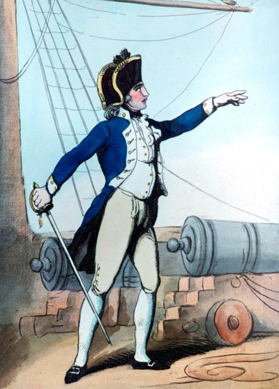 Lieutenant, 1799 by Thomas Rowlandson