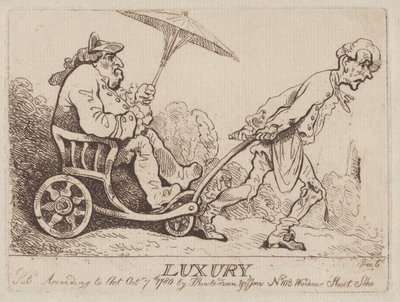 Luxury, October 7, 1780 by Thomas Rowlandson