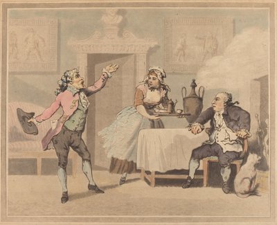 Manager and Spouter by Thomas Rowlandson