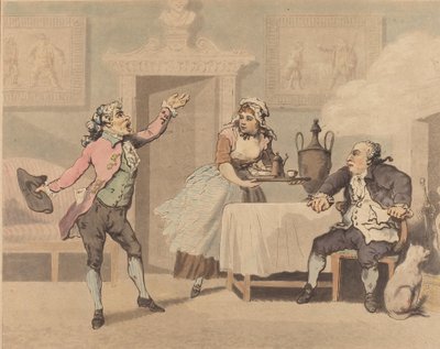 Manager and Spouter by Thomas Rowlandson