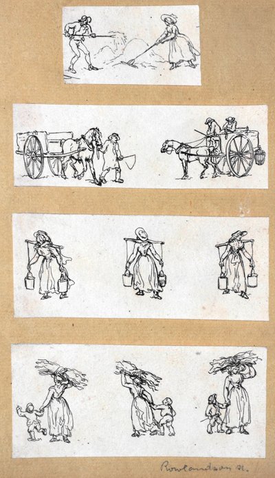 Miniature Studies by Thomas Rowlandson