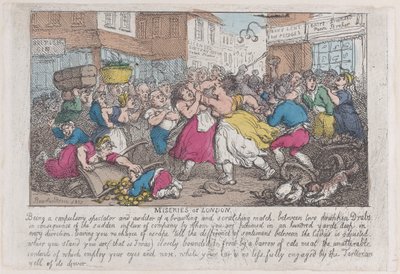 Miseries of London by Thomas Rowlandson
