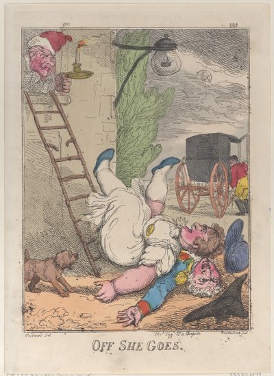 Off She Goes by Thomas Rowlandson