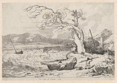 On Coast of Sussex by Thomas Rowlandson