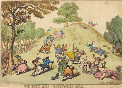 One Tree Hill, Greenwich Park by Thomas Rowlandson