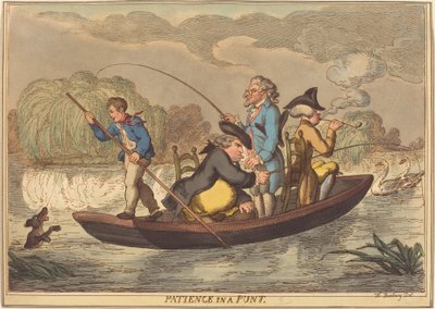 Patience in a Punt by Thomas Rowlandson