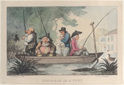 Patience in a Punt, 1811 by Thomas Rowlandson