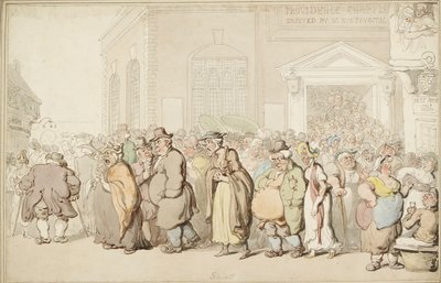 Providence Chapel by Thomas Rowlandson