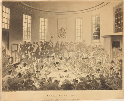 Royal Cock Pit by Thomas Rowlandson