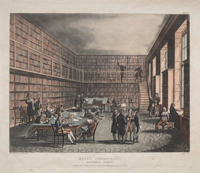 Royal Institution, Albemarle Street by Thomas Rowlandson