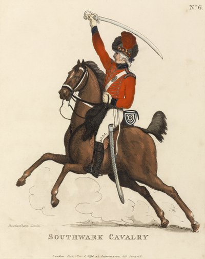 Southwark Cavalry, c.1799 by Thomas Rowlandson