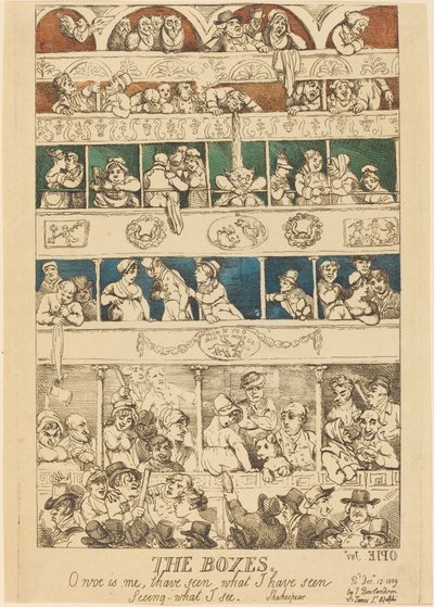 The Boxes by Thomas Rowlandson
