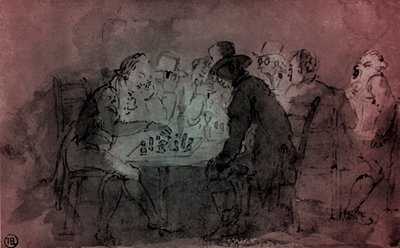 The Chess Players by Thomas Rowlandson