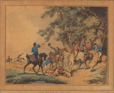 The Death of the Fox, 1786 by Thomas Rowlandson